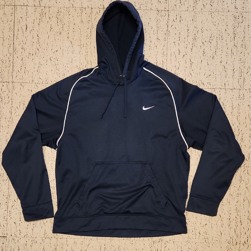 Nike Swoosh Embroidered Pullover Hoodie Sweater Vintage Y2K